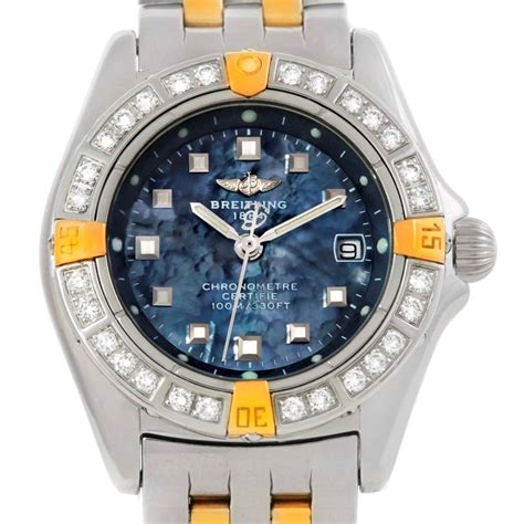 Breitling Callisto Ladies Mother of Pearl Diamond Watch A72345